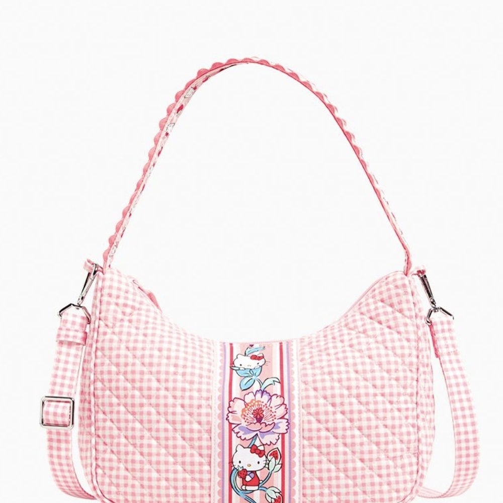 Hello Kitty Pink Gingham Shoulder Bag